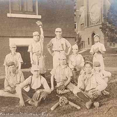 Industrial School Baseball "First Nine" Cottage Five RPPC