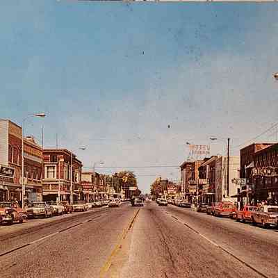 Downtown Clare, Michigan, Postcard