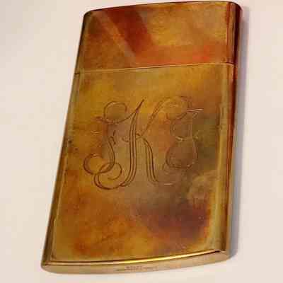 Kelley Monogramed Business Card Holder