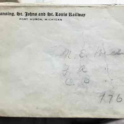 Lansing, St. Johns and St. Louis Railway Cover