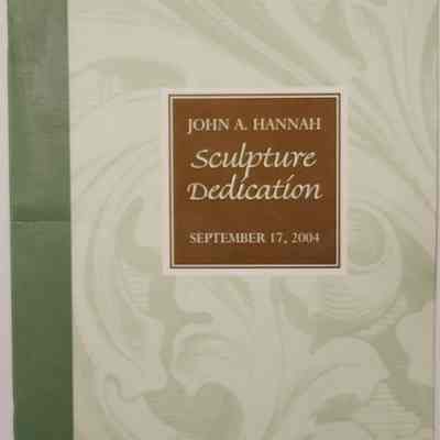 John Hannah Sculpture Dedication Program