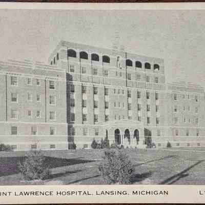 Saint Lawrence Hospital, Lansing, Michigan Postcard