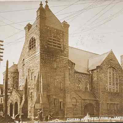 Central Methodist Church, Lansing, Mich. RPPC