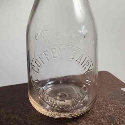 Coffey Dairy Embossed Quart Bottle