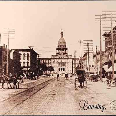 Lansing, Michigan Reproduction Postcard