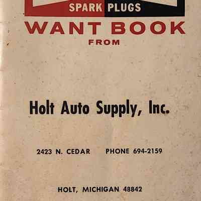 Holt Auto Supply, Inc., Automotive Want Book