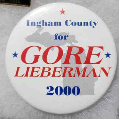 Ingham County for Gore-Lieberman Button