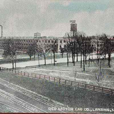 REO Motor Car Co., Lansing, Mich. Postcard