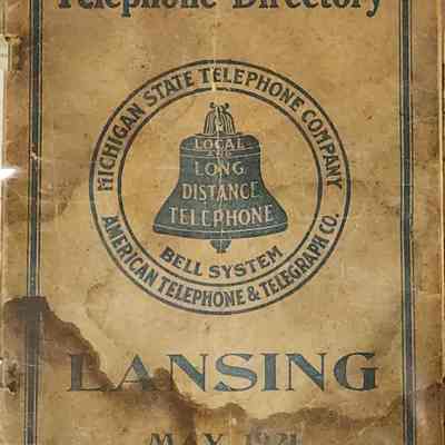 Lansing Telephone Directory, 1921