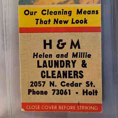 H&M Laundry & Cleaners, Holt, Mich., Matchbook