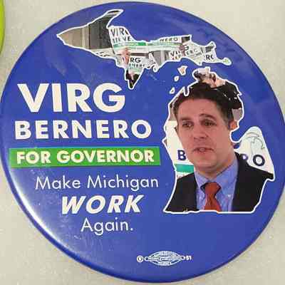 Bernero for Governor Button