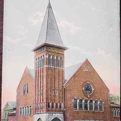 First Universalist Church, Lansing, Mich. Postcard