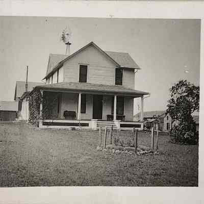 Farm House RPPC by Bovee