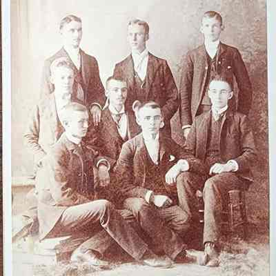 Portrait of a Group Cabinet Card by Cassey & Riley