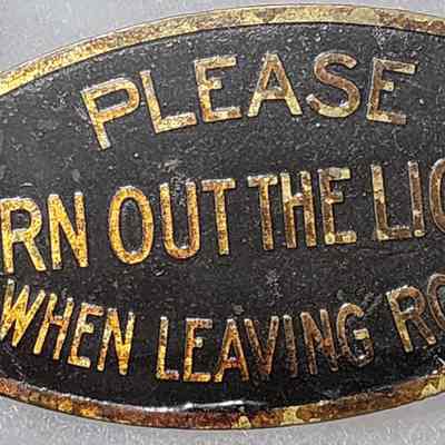 Hotel Detroit Room Plaque