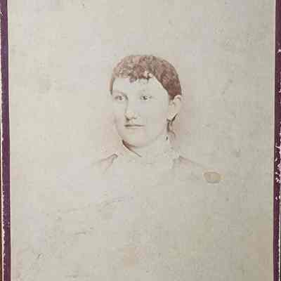 Portrait of a Woman Cabinet Card by Cassey & Whitney