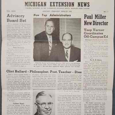 Michigan Extension News Vol. 26 No. 1 (1955)