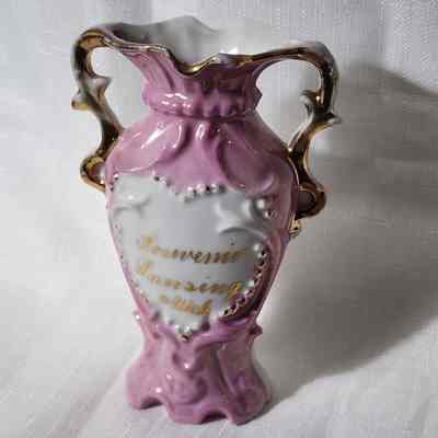Lansing, Mich., Porcelain Souvenir Vase