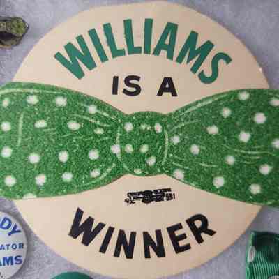 Williams is a Winner Bowtie Pinback
