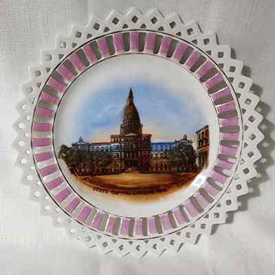 State Capitol Porcelain Souvenir Plate