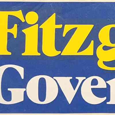 Fitzgerald Governor 78 Bumper Sticker