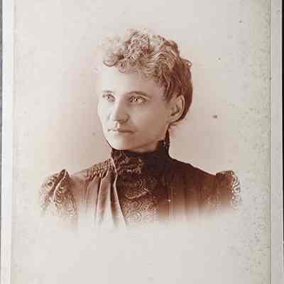 Portrait of a Woman Cabinet Card by Christmas
