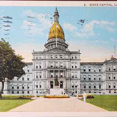 State Capitol, Lansing, Mich., Postcard
