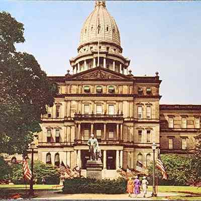 State Capitol at Lansing, Michigan Postcard