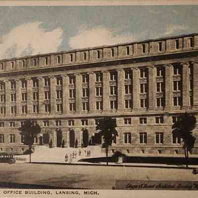 State Office Building, Lansing, Mich., Postcard