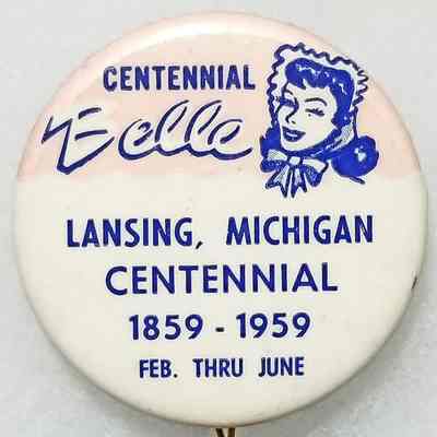 Lansing Centennial Belle Button