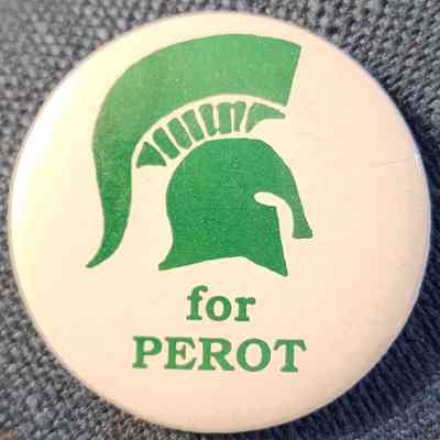 Spartans for Perot Button