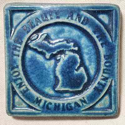 Michigan Enjoy the Beauty and the Bounty Pewabic Tile