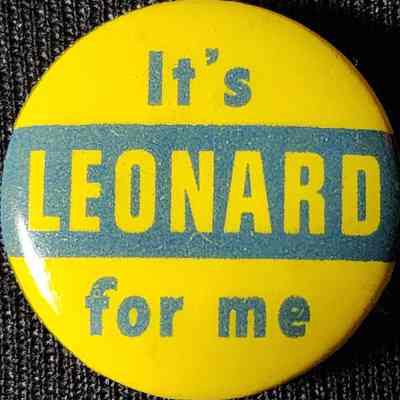 It's Leonard for Me Cello Button