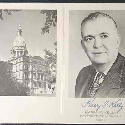 Harry F. Kelly, Governor and Capitol Card