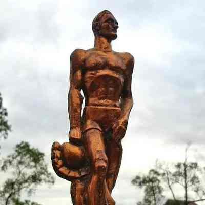 Spartan Statue Master's Masonic Trophy