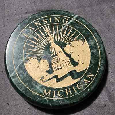 Lansing Michigan Paperweight