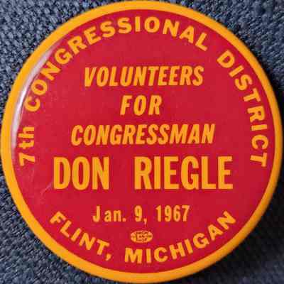 Don Riegle Congressional Button