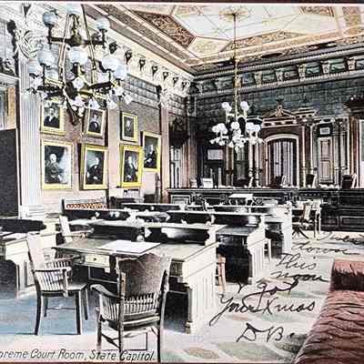 Supreme Court Room, State Capitol Postcard