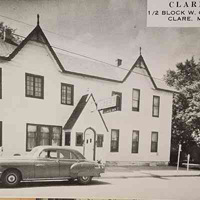 Clare Inn, Clare, Mich., Postcard