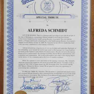 Alfreda Schmidt Special Tribute