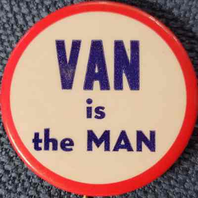 Van is the Man Button
