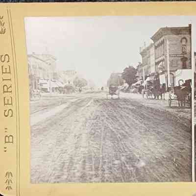 Street View, Lansing, Mich., Stereograph