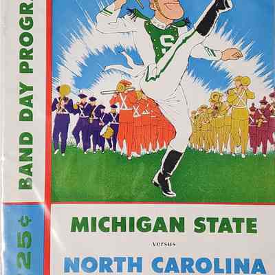 Michigan State Band Day 1963 Program vs. North Carolina