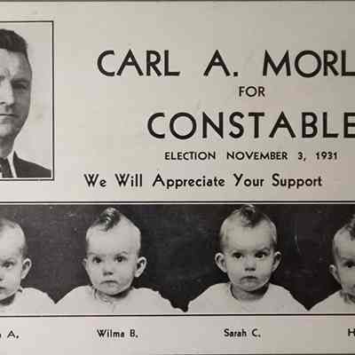 Carl A. Morlok for Constable, Lansing, Palm Card
