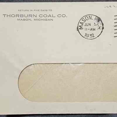 Thorburn Coal Co. Postal Cover