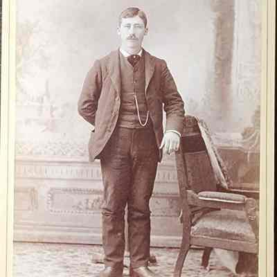 Portrait of a Man Cabinet Card by Cheney