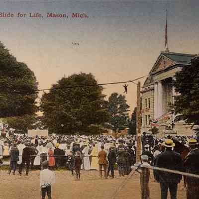 The Slide for Life, Mason, Mich., Postcard
