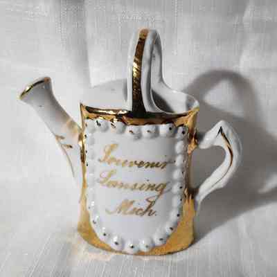 Lansing, Mich., Porcelain Souvenir Watering Can