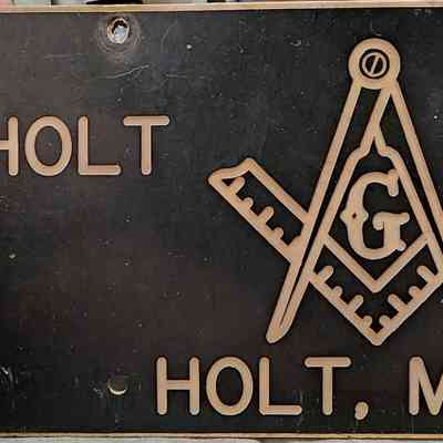 Holt Masonic Lodge 572 License Plate