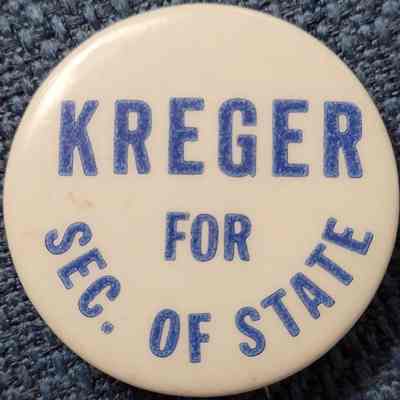 Kreger for Sec. of State Button
